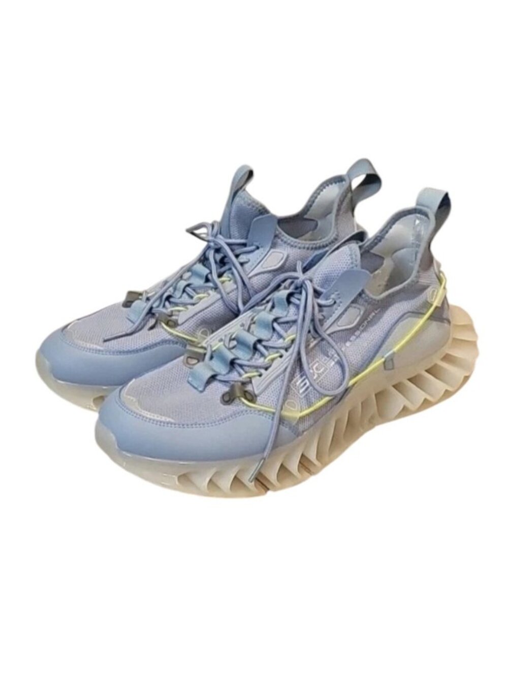 Rovux Futuristic Blue Athletic Sneakers SZ‎ 9.5 With Breathable Mesh